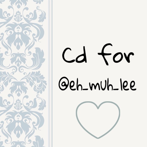 💿CD for @eh_muh_lee 💿
