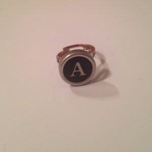 HANDMADE "A" Typewriter Key Ring