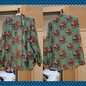 Skull blouse. SOLD!!