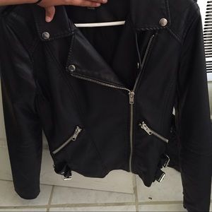 FAUX LEATHER JACKET