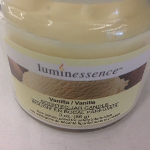 Candle scented vanilla