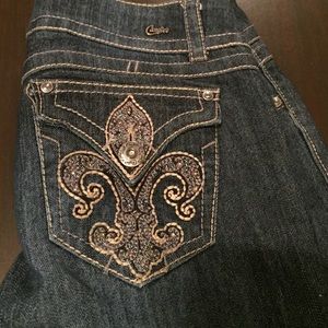 Candies jeans- fleur de Lis design