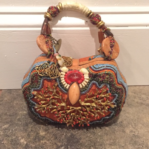 Mary Frances beach handbag