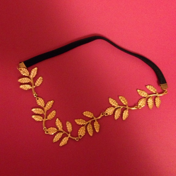 Gold leaf headband