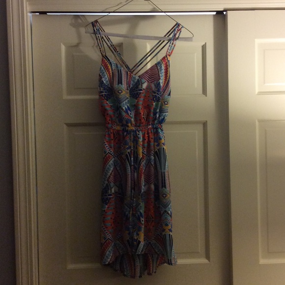 Cute patterned strap dress