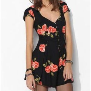 Urban outfitters rose romper