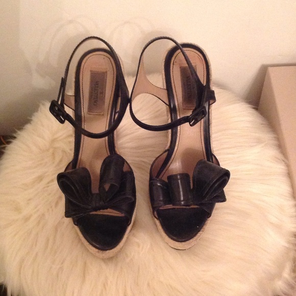 Valentino Bow Wedges