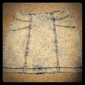 Mollie acid wash skirt