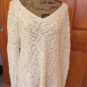 Free People cream sweater
