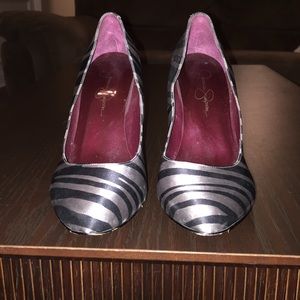 Jessica Simpson zebra heels
