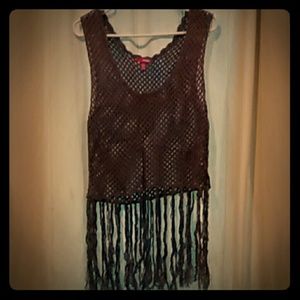 Bongo see through mesh fringed tank