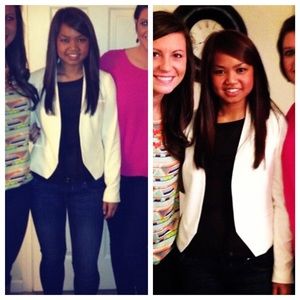 Forever 21 white blazer