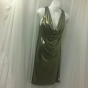 Gold dress