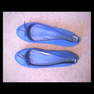 J.crew blue ballet flats