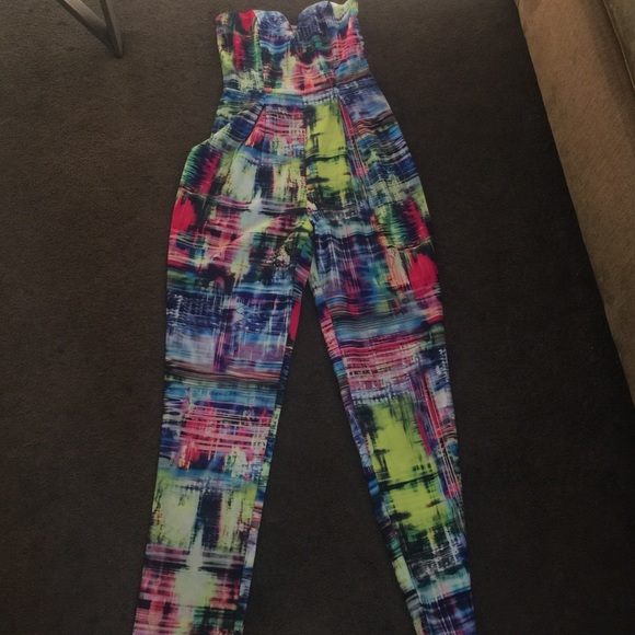 Mustard seed "New York City traffic" jumpsuit