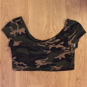 Camo Crop Top