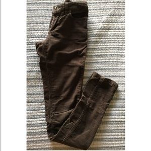 dark brown corduroy pants