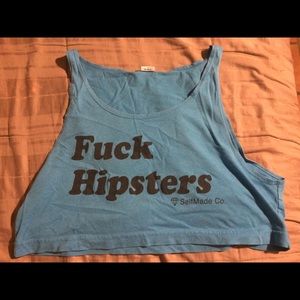 "Fuck Hipsters" Vans Warped Tour tank top