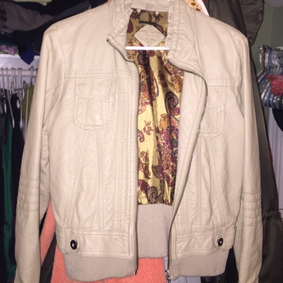 Jou Jou Jackets & Blazers - Leather jacket!🔪 TAN