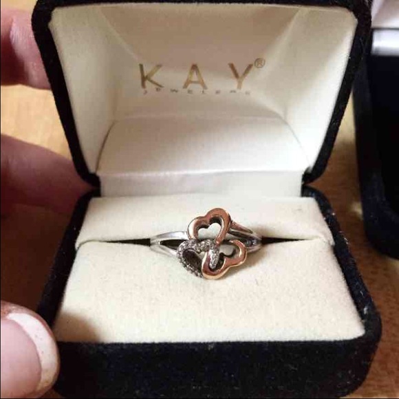 Kay heart ring and necklace