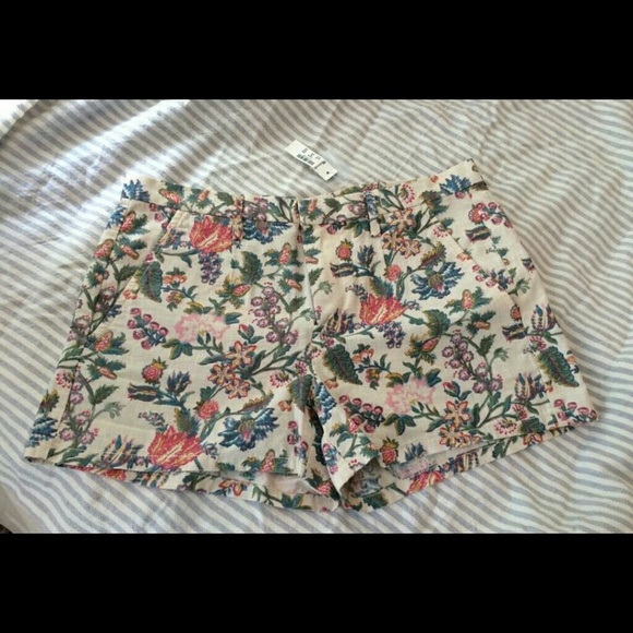 NWT - MADEWELL Floral Garden Vine Cotton Shorts 2