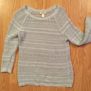 Light baby blue knit sweater