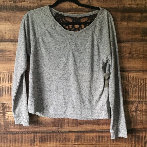 Grey shirt with lace back