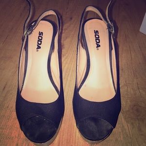 Black wedges (Traded w/Trinidi)