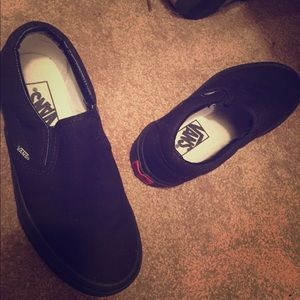Black slip on vans