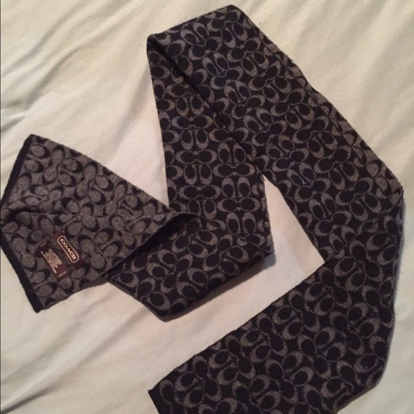 Coach Accessories - Coach Scarf - authentic black and gray reversible