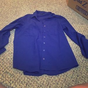 Royal blue shirt