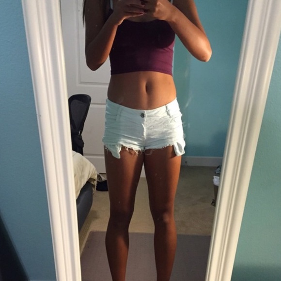 Light Blue Denim Brandy Shorts