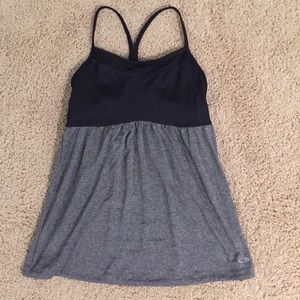 Black babydoll workout top