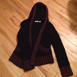 Sleeping on snow navy /pink wool blend hoodie M