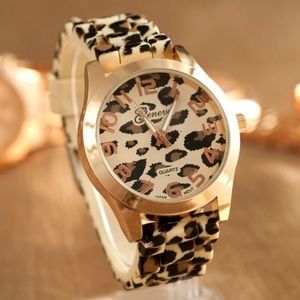 Cheetah jelly watch