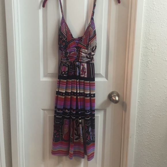 Tribal print maxi dress
