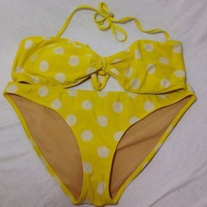Yellow polka dot bikini