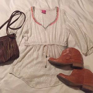 Free People embroidered top