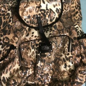 VS PINK SEQUIN BACKPACK