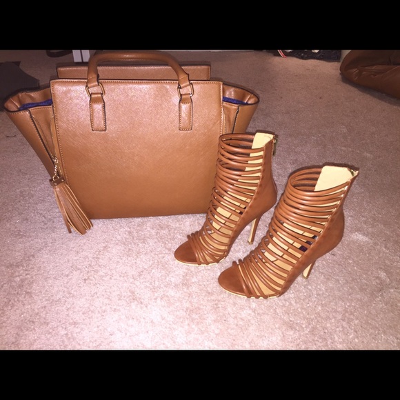 HeartSoul Super Strappy Caged High Heels