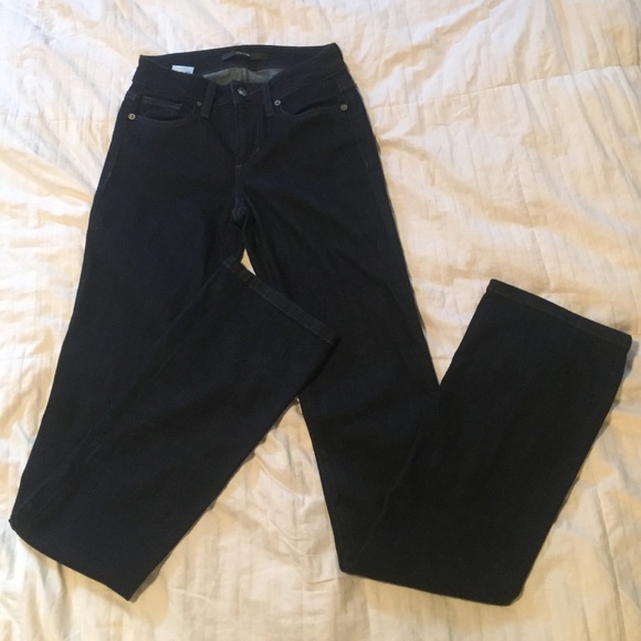 Joe's dark indigo denim flares