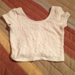 White crop top
