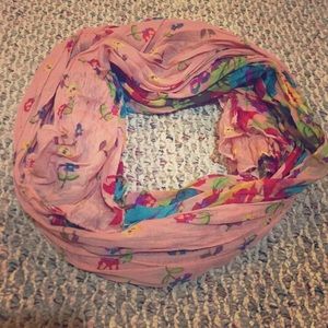 Peach colorful scarf
