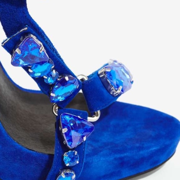 [NWT] Jeffrey Campbell strappy suede heels - Picture 3 of 4