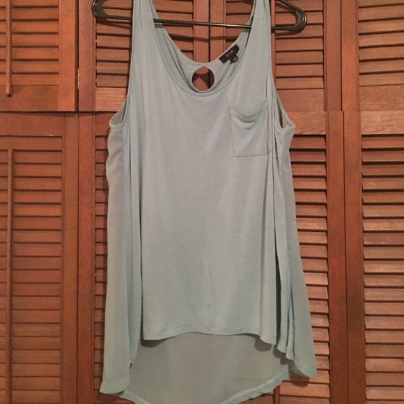 Cute tank with sheer back