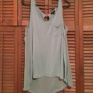 Cute tank with sheer back