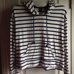 Forever 21 striped hoodie