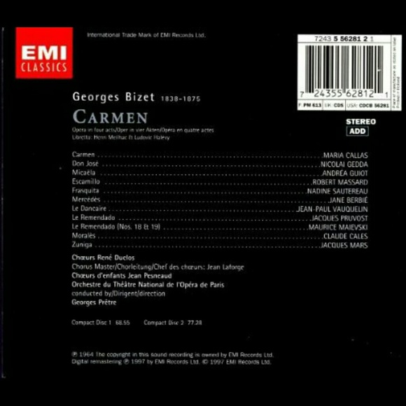 Carmen bizet CDs..classic.. New - Picture 2 of 2
