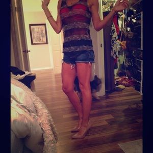 Guess Tank - striped / see through