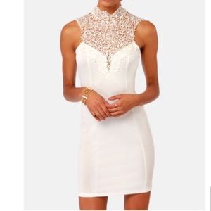 Lulu's Ivory Renaissance Court Lace Dress
